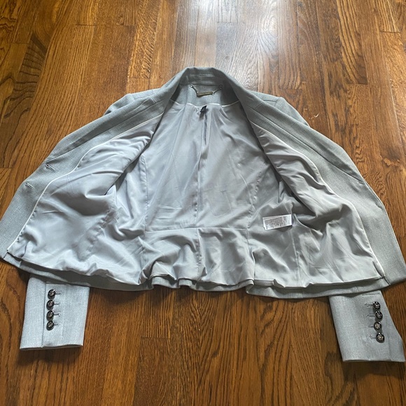 White House Black Market Blazer Women’s Size 6 Gray Fitted Lined Jacket Suit - Picture 12 of 12